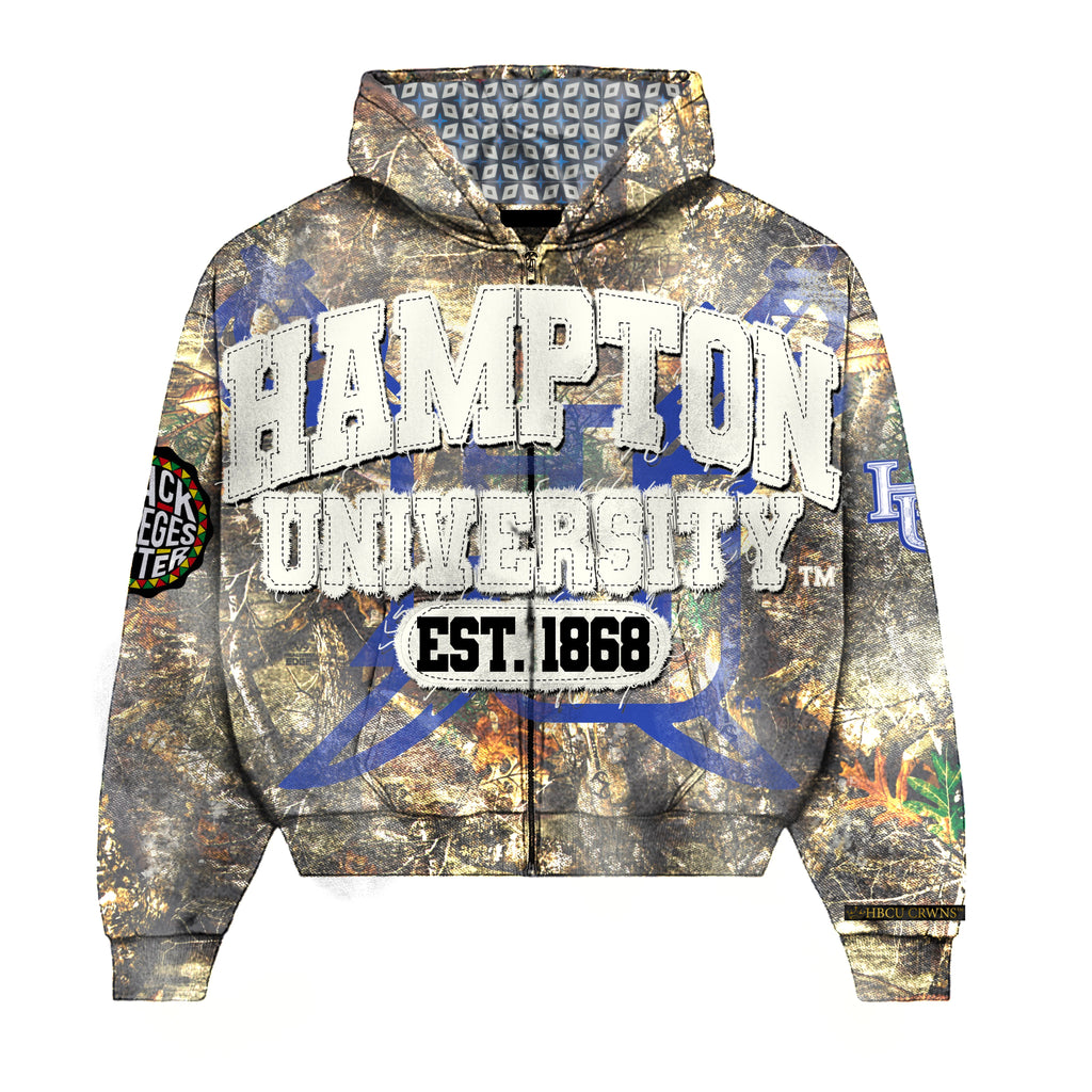 Camouflage "Hampton University" Silk Infused Lifestyle Jacket