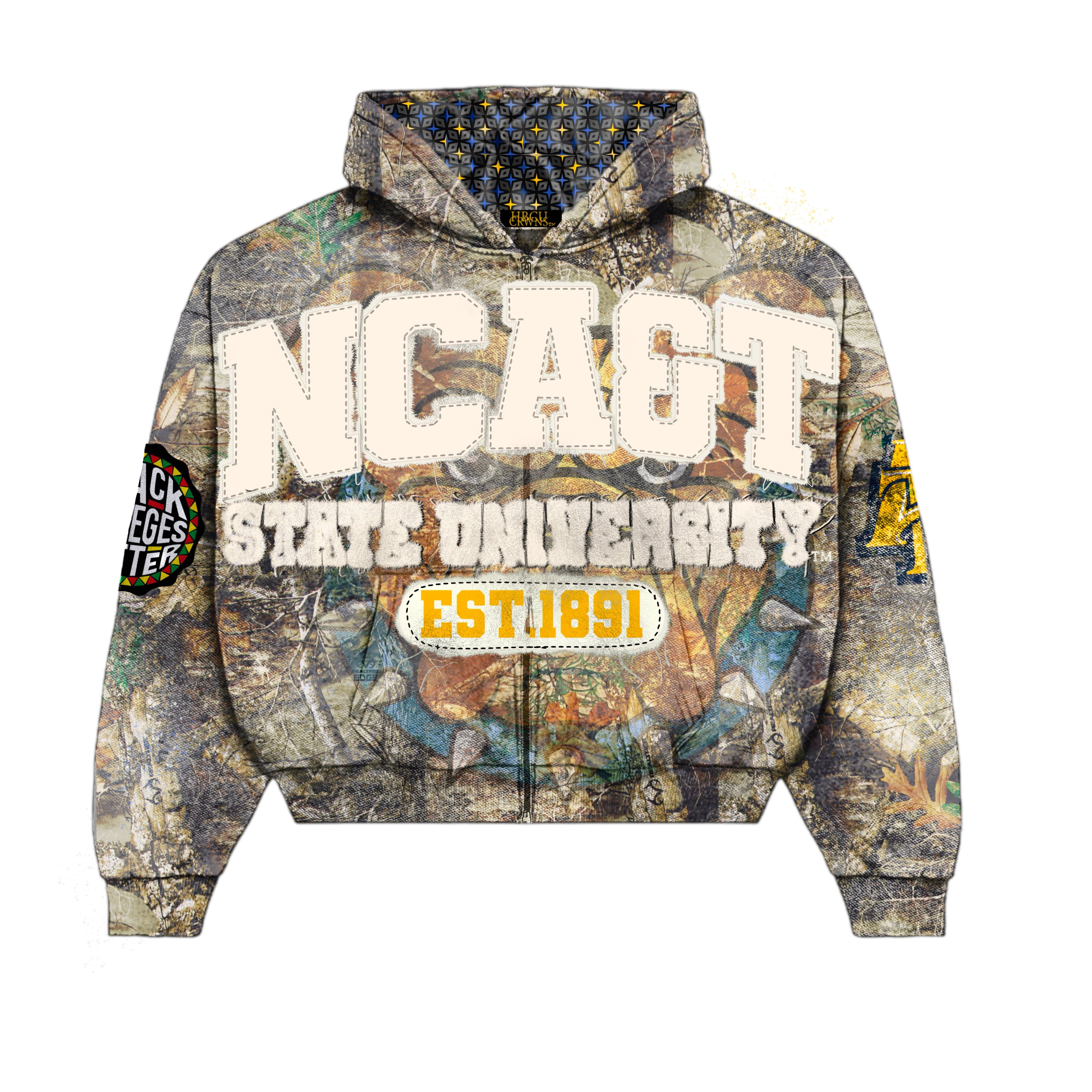 Camouflage "NCA&T SU" Silk Infused Lifestyle Jacket