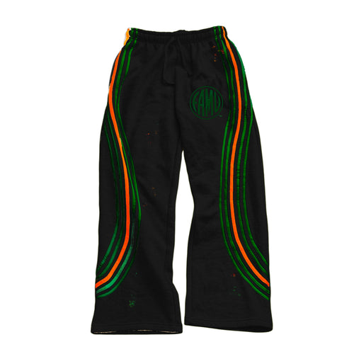Black FAMU Striped Lifestyle Sweatpants