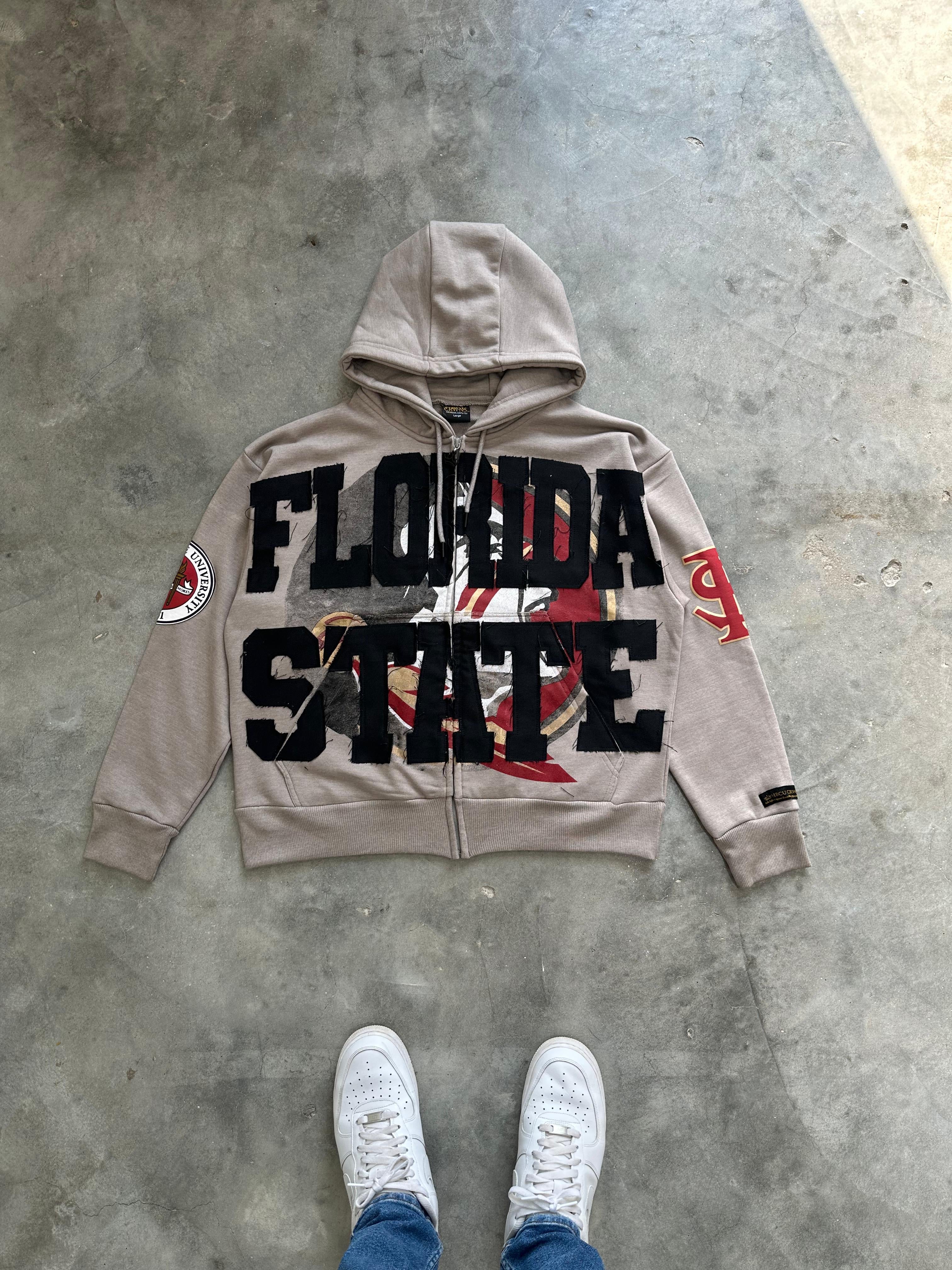 [MADE TO ORDER] Grey Florida State University Silk Infused Lifestyle Jacket