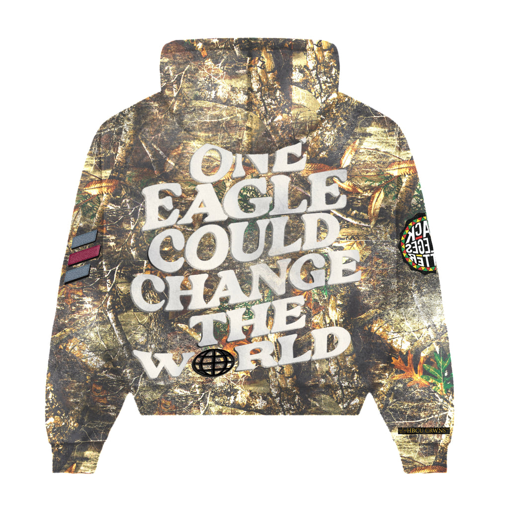 Camouflage "North Carolina Central University" Silk Infused Lifestyle Jacket [ON HAND]