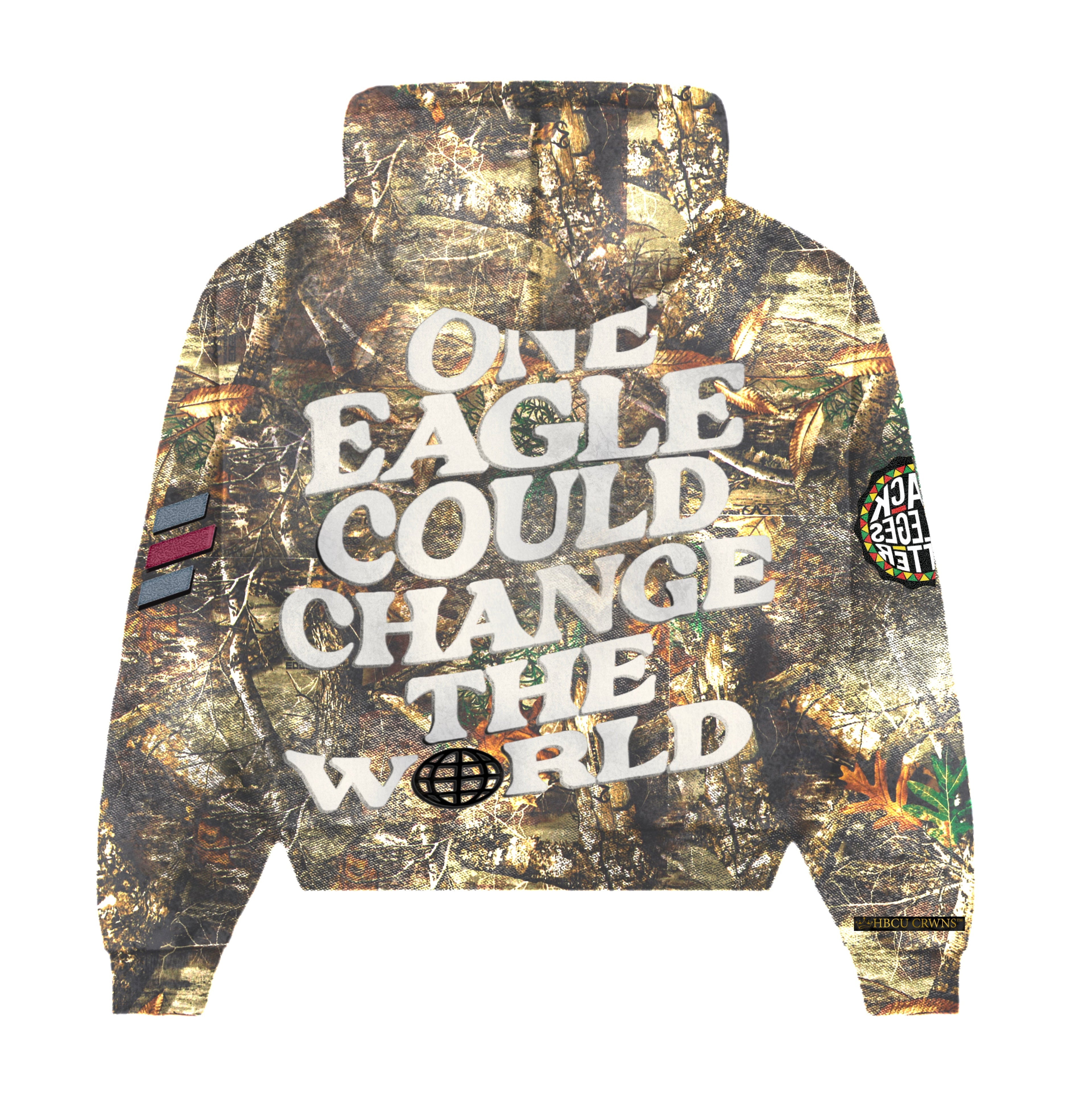 Camouflage "North Carolina Central University" Silk Infused Lifestyle Jacket [ON HAND]