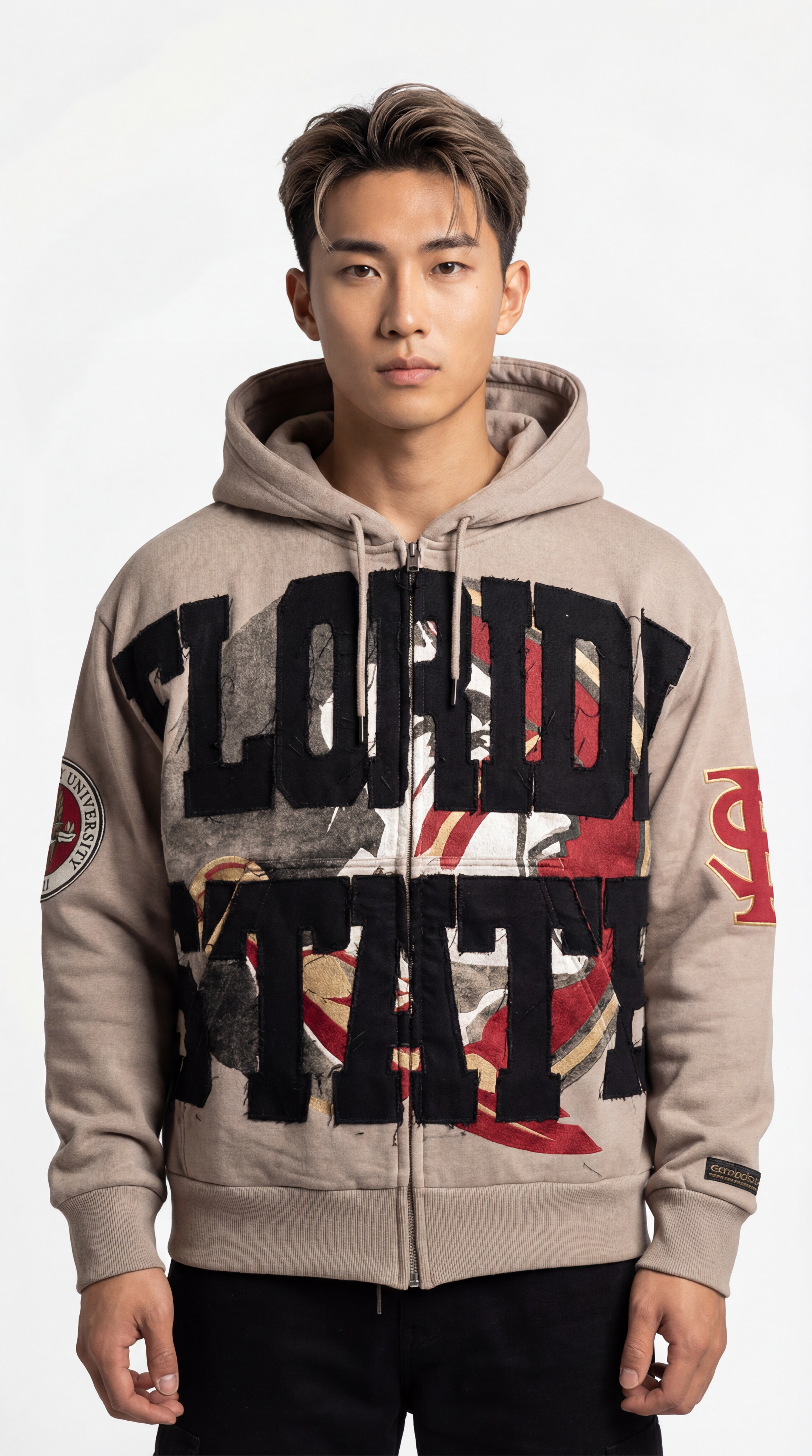 [MADE TO ORDER] Grey Florida State University Silk Infused Lifestyle Jacket