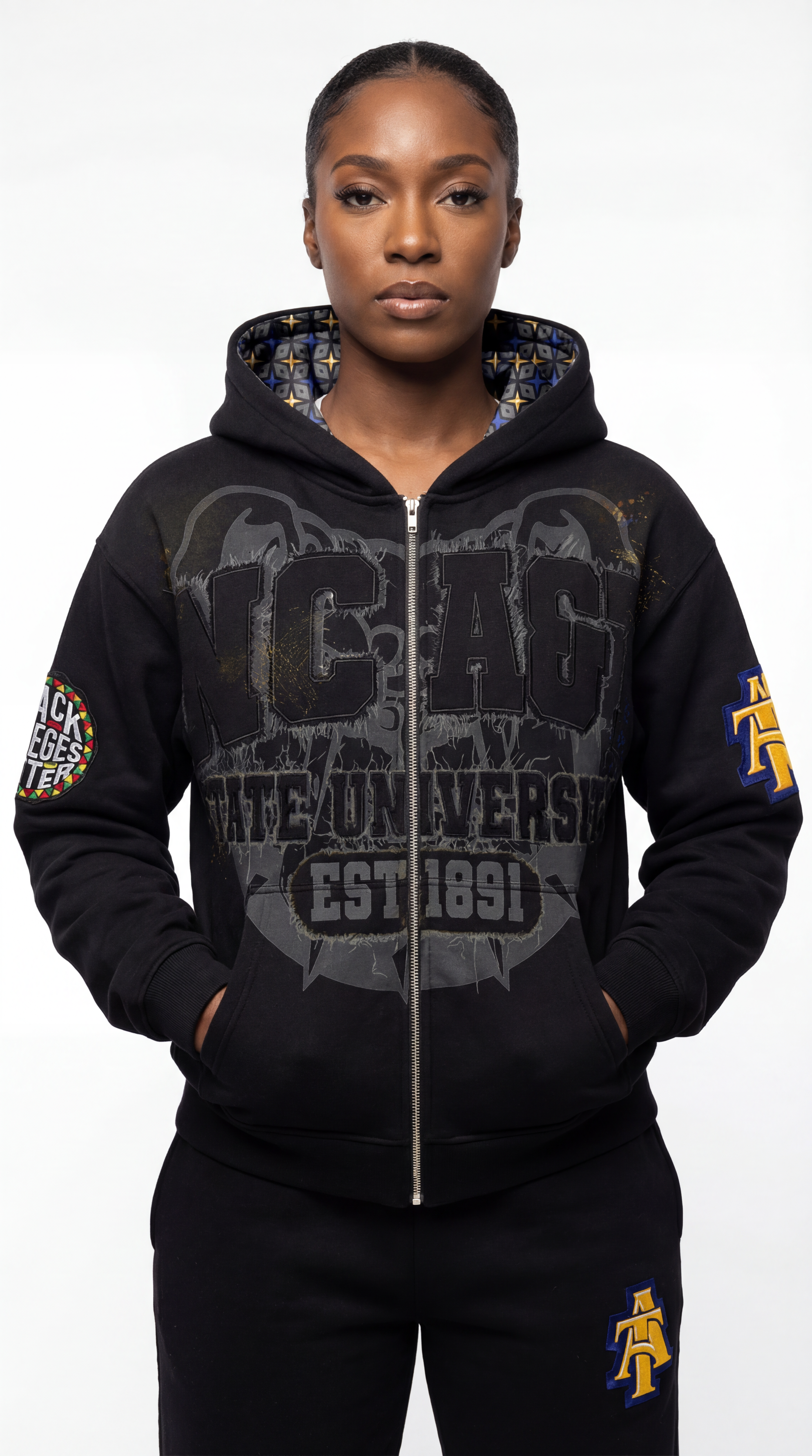 Black NCA&T State University Silk Infused Lifestyle Jacket