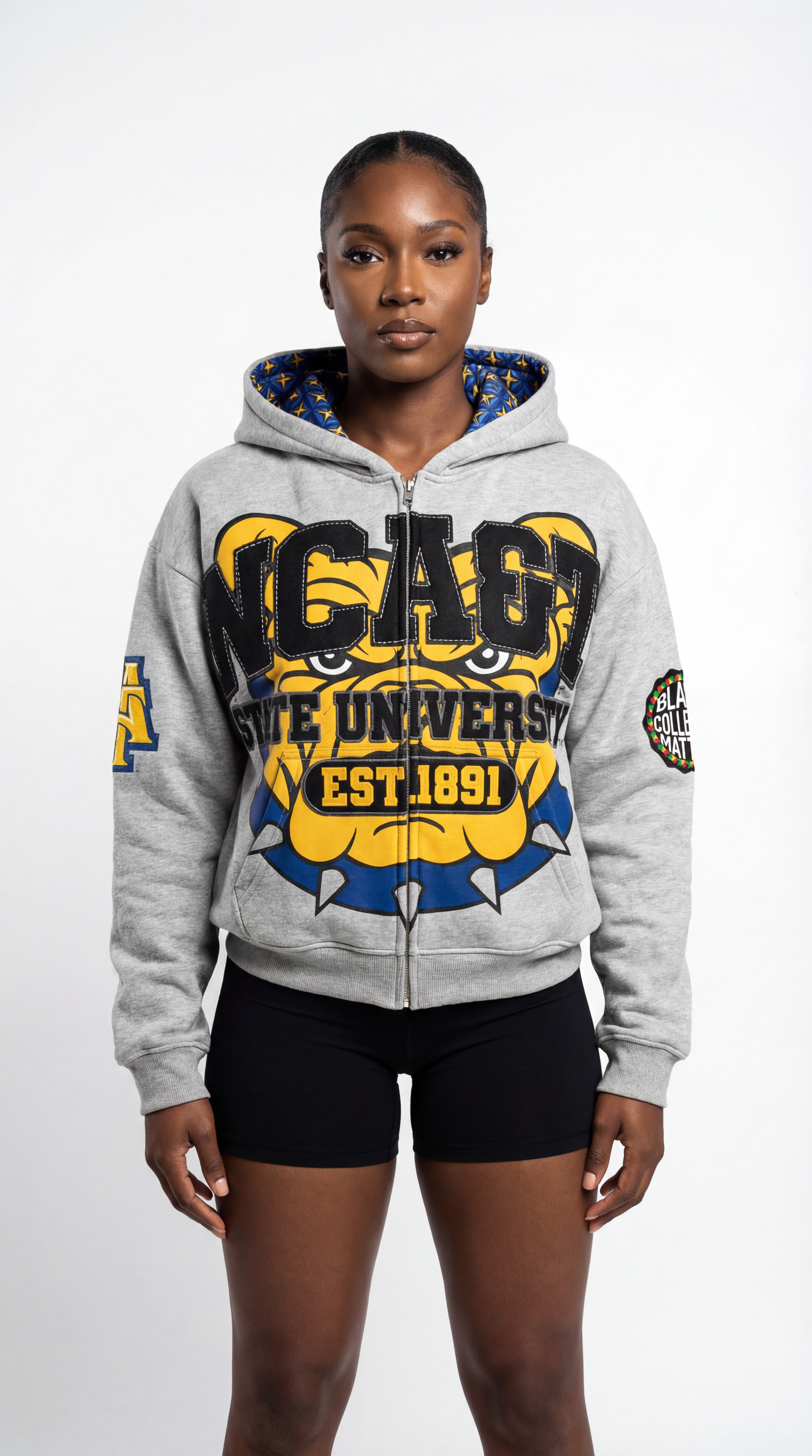 Grey NCA&T State University Silk Infused Lifestyle Jacket