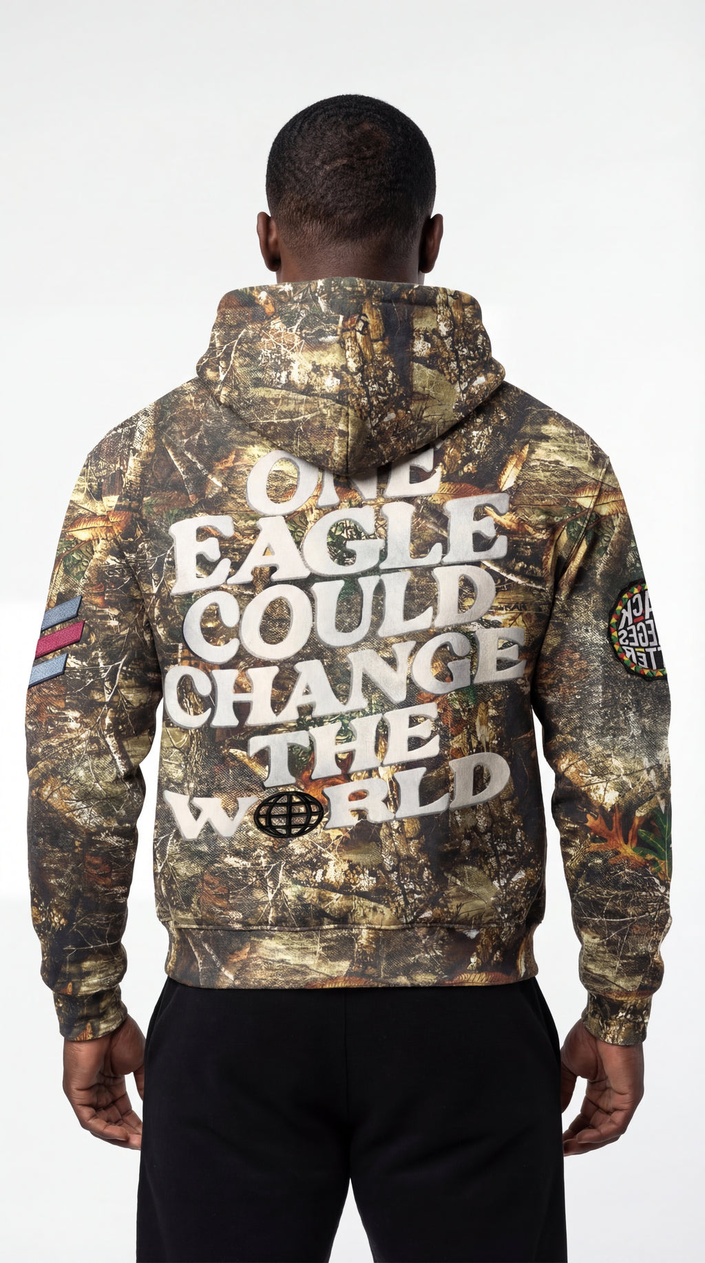 Camouflage "North Carolina Central University" Silk Infused Lifestyle Jacket [ON HAND]