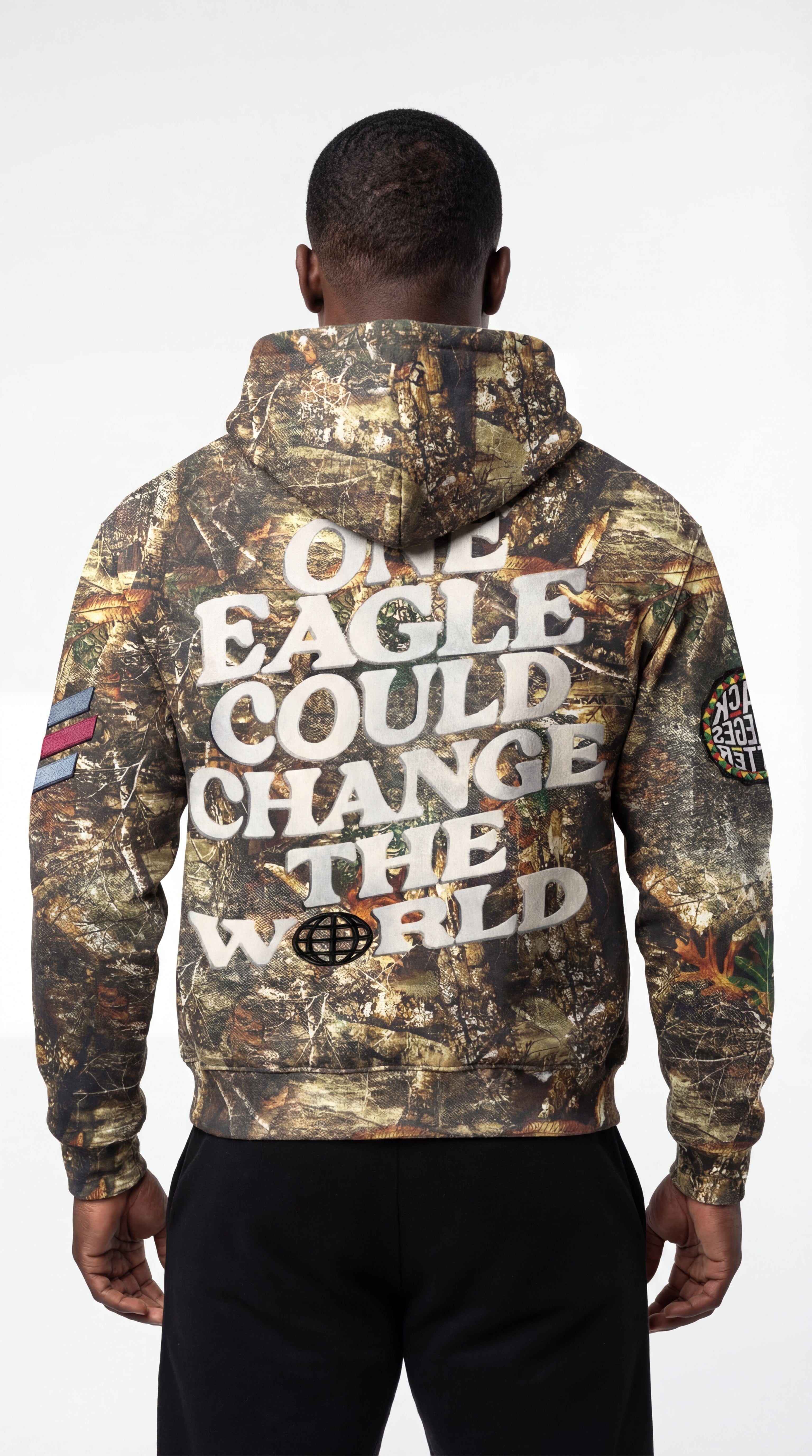 Camouflage "North Carolina Central University" Silk Infused Lifestyle Jacket [ON HAND]