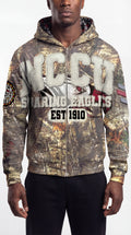 Camouflage "North Carolina Central University" Silk Infused Lifestyle Jacket [ON HAND]