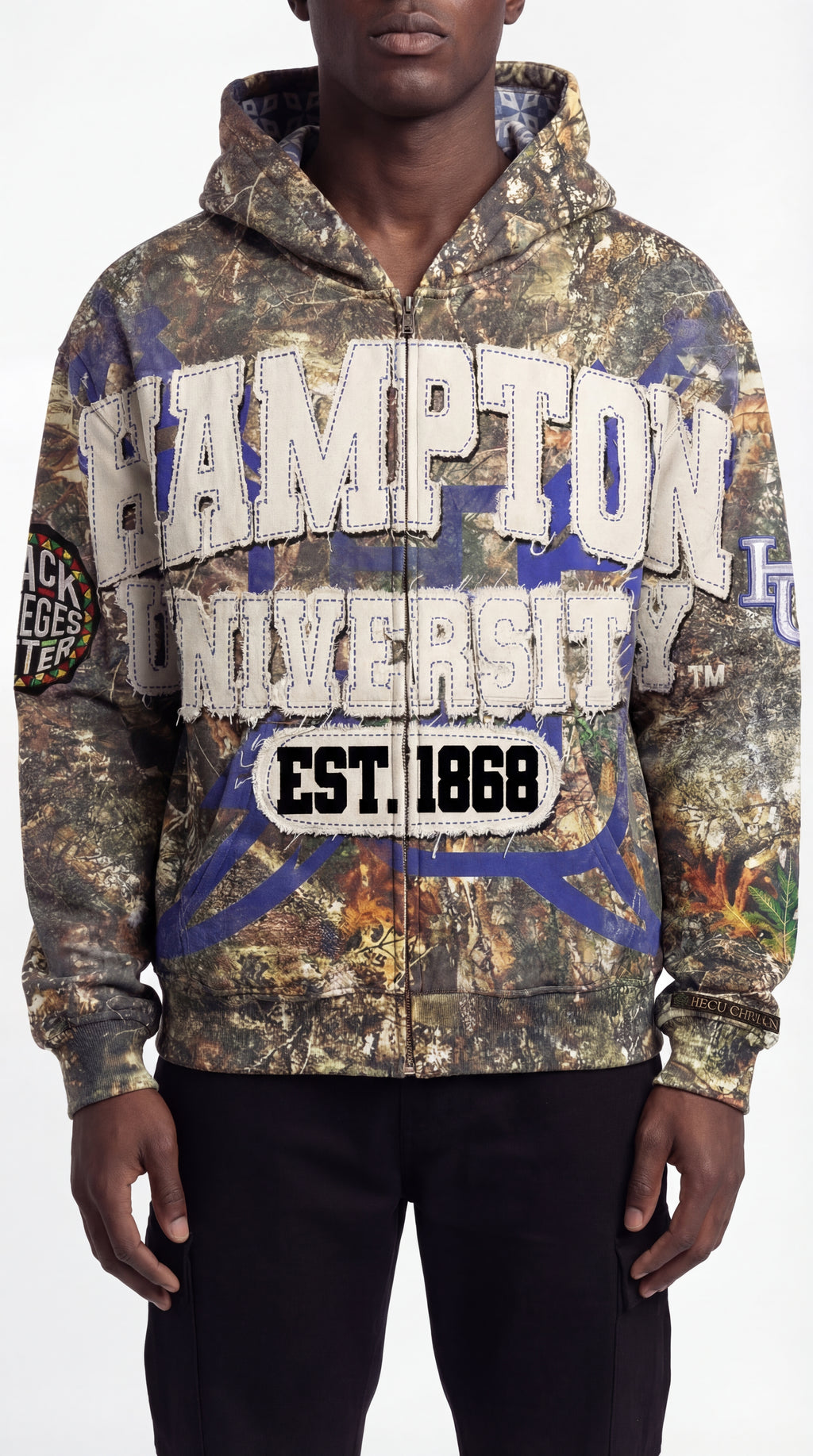 Camouflage "Hampton University" Silk Infused Lifestyle Jacket