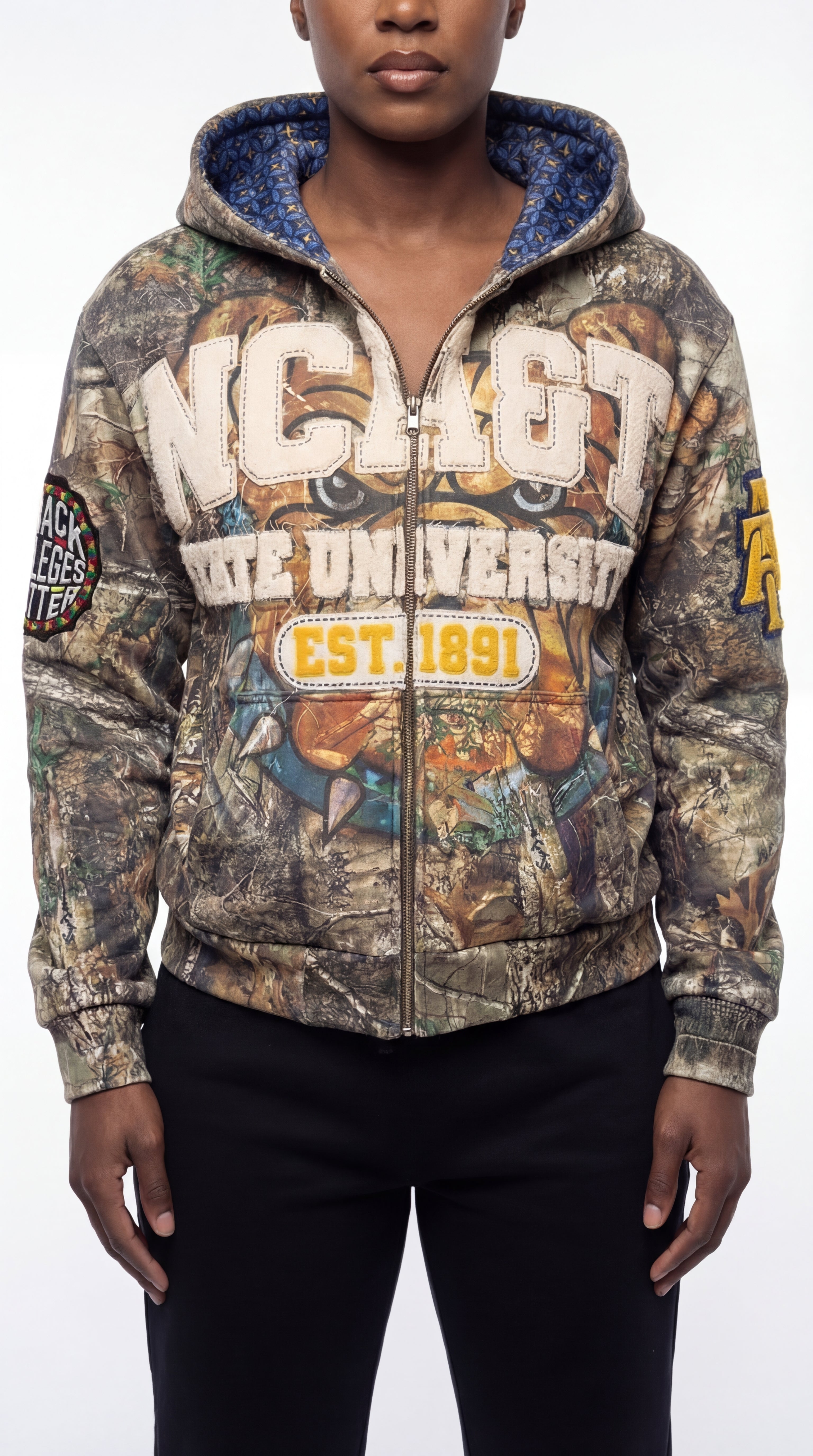 Camouflage "NCA&T SU" Silk Infused Lifestyle Jacket