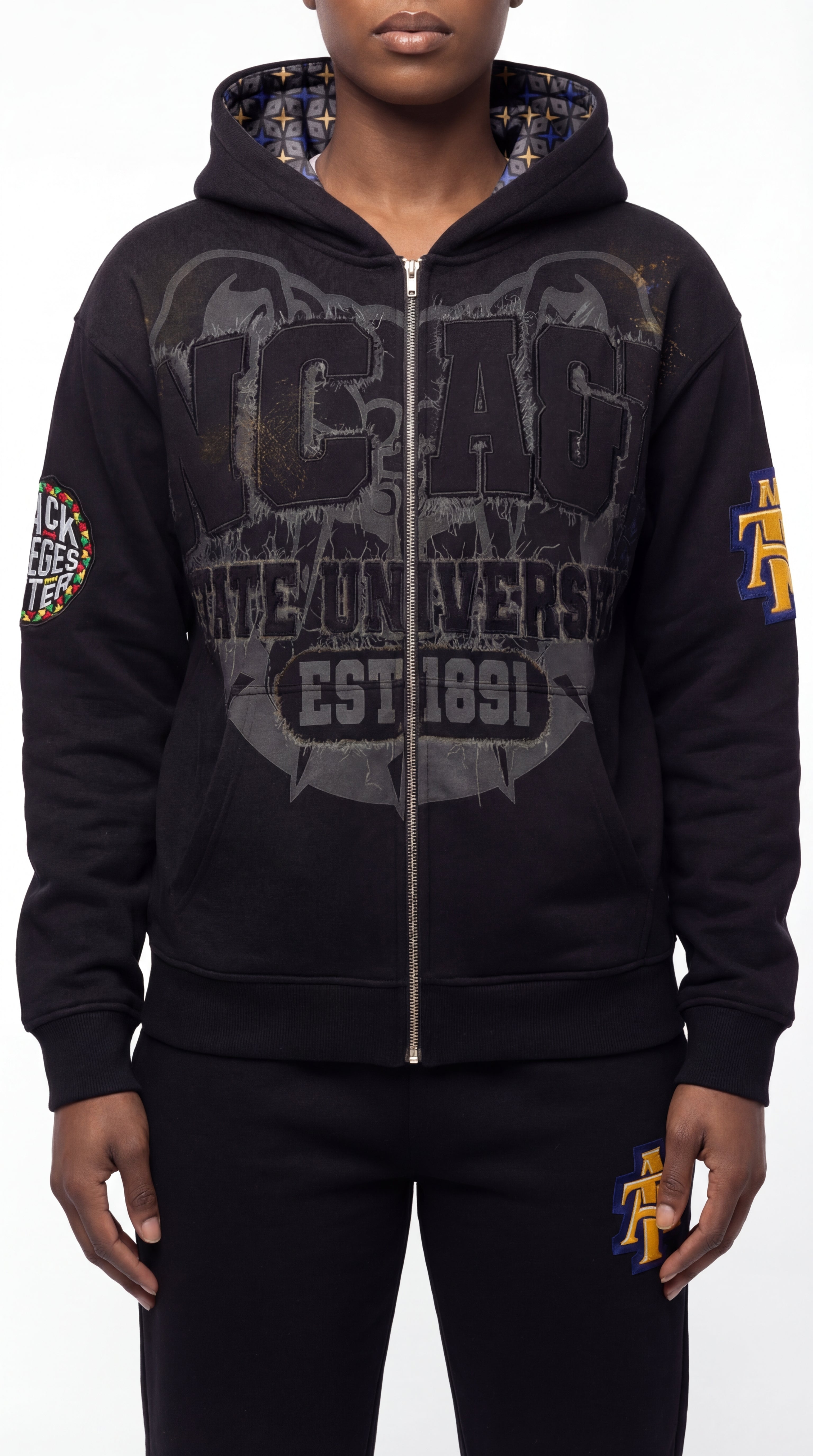 Black NCA&T State University Silk Infused Lifestyle Jacket